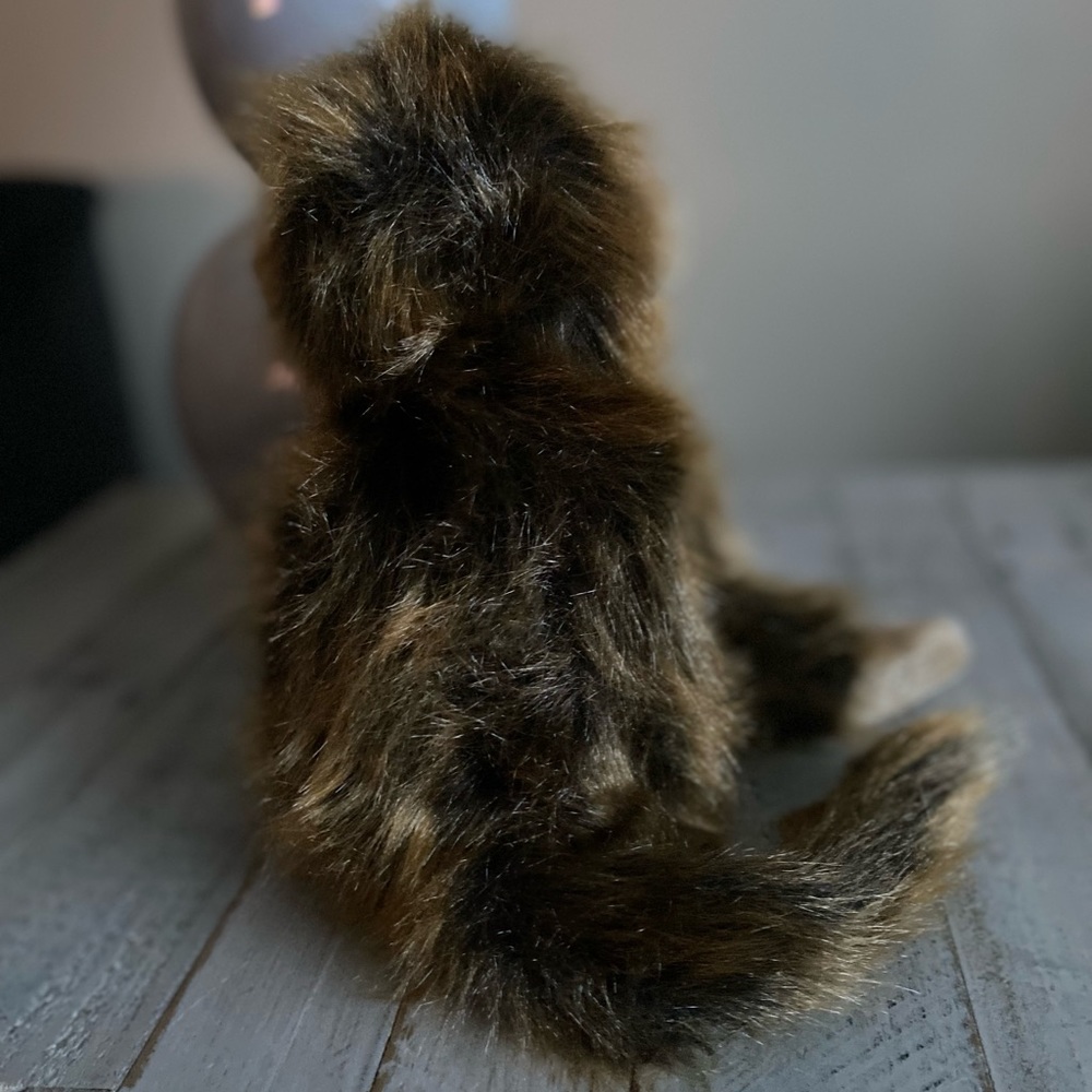 Vintage Ty Cha Cha Monkey Chimpanzee Plush Brown Furry Shaggy Stuffe Animal 1998 - Picture 4 of 6